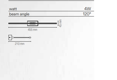 Applique a parete led integrato orientabile in metallo cromato dalla linea sottile 4W 3000°k 470lm collezione Applique a parete led integrato orientabile in metallo cromato dalla linea sottile 4W 3000°k 470lm collezione